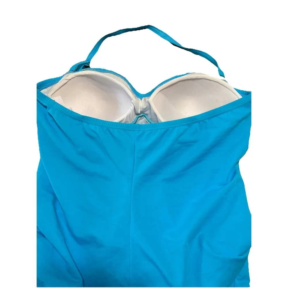 Always For Me Swim Suit‎ 2 Pc 18W  Curvy You Blue
